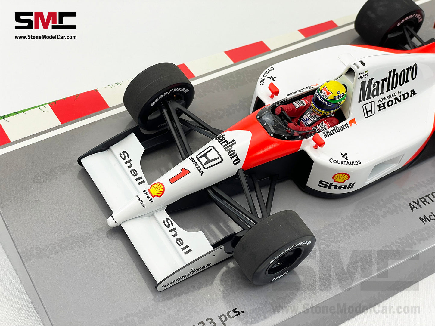 Mclaren F1 MP4/6 #1 Ayrton Senna 1991 World Champion 1:18 MINICHAMPS with Decal