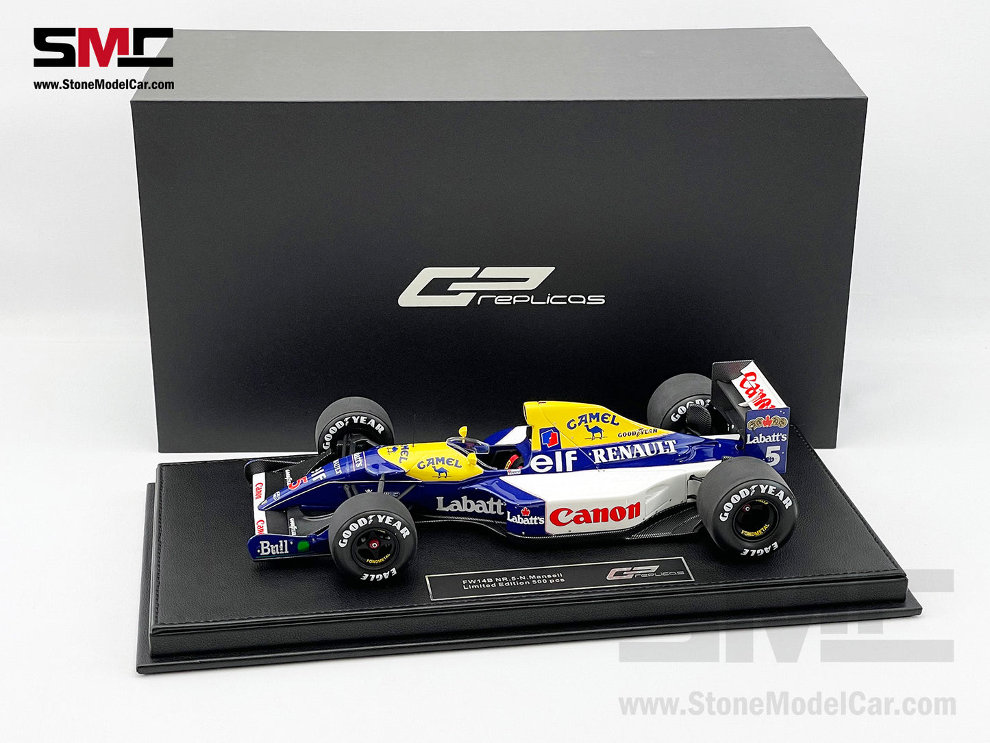 Williams F1 FW14B #5 Nigel Mansell 1992 World Champion 1:18 GP Replicas with CAMEL Decal