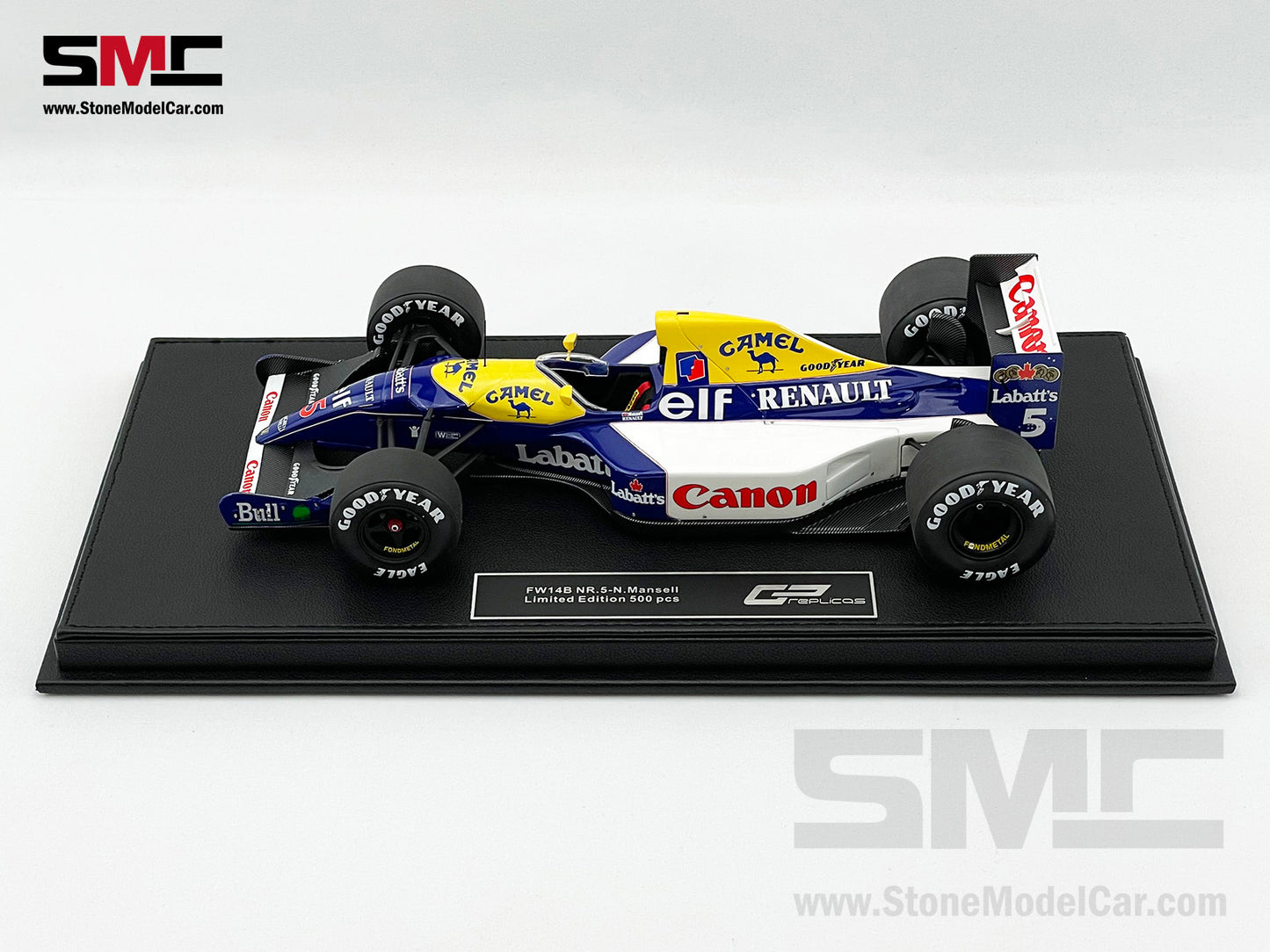 Williams F1 FW14B #5 Nigel Mansell 1992 World Champion 1:18 GP Replicas with CAMEL Decal