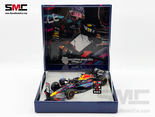 Red Bull F1 RB19 #1 Max Verstappen Winner US Miami GP 2023 World Champion Spark 1:43 Figure