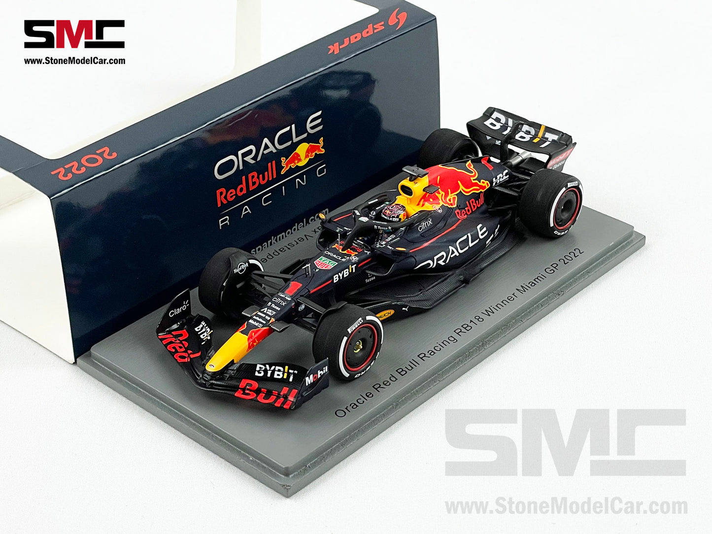 2022 World Champion Red Bull F1 RB18 #1 Max Verstappen US Miami 1:43 Spark S8534