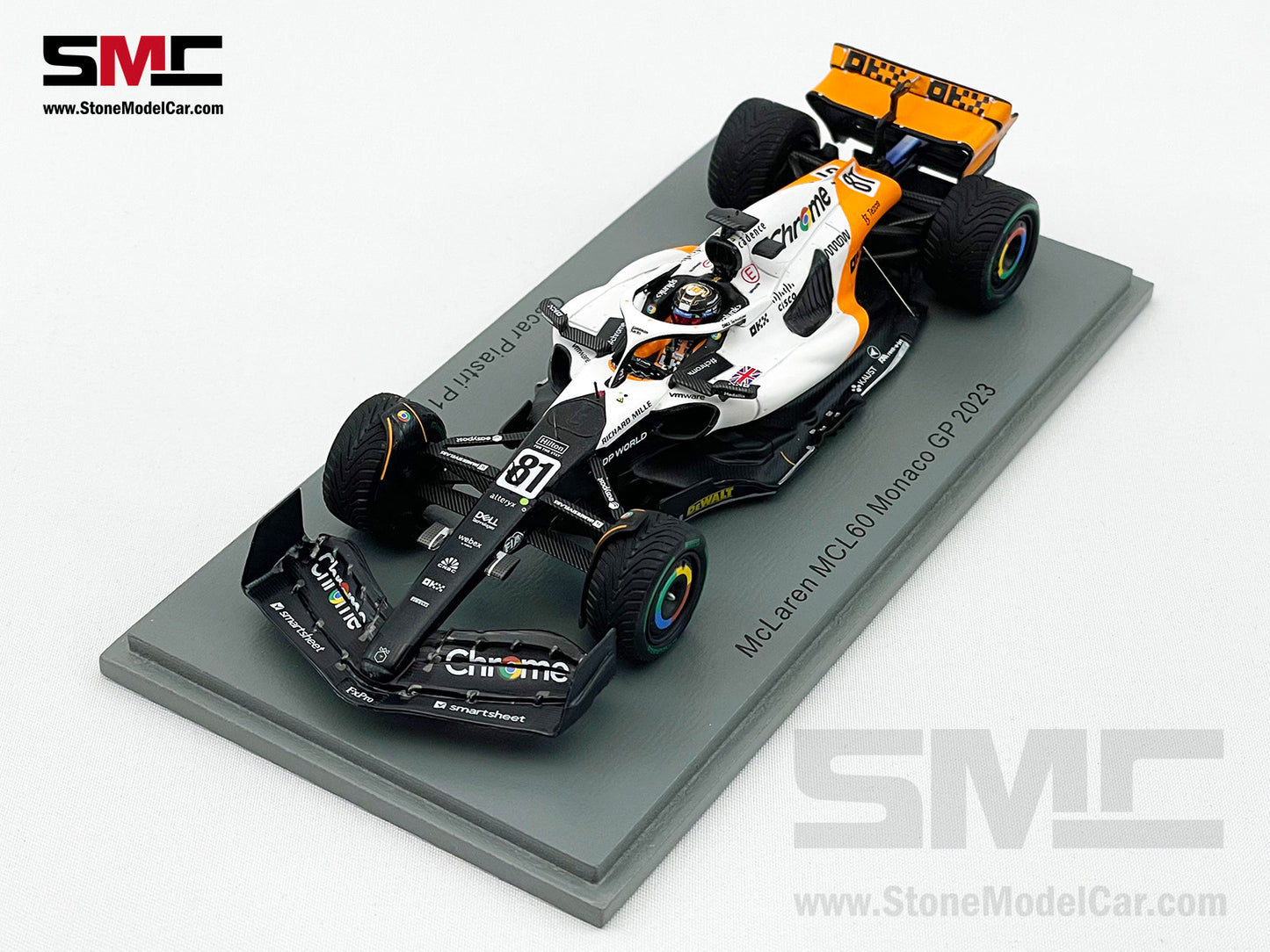 McLaren F1 MCL60 #81 Oscar Piastri 10th Monaco GP 2023 Triple Crown Livery Spark 1:43 S8584