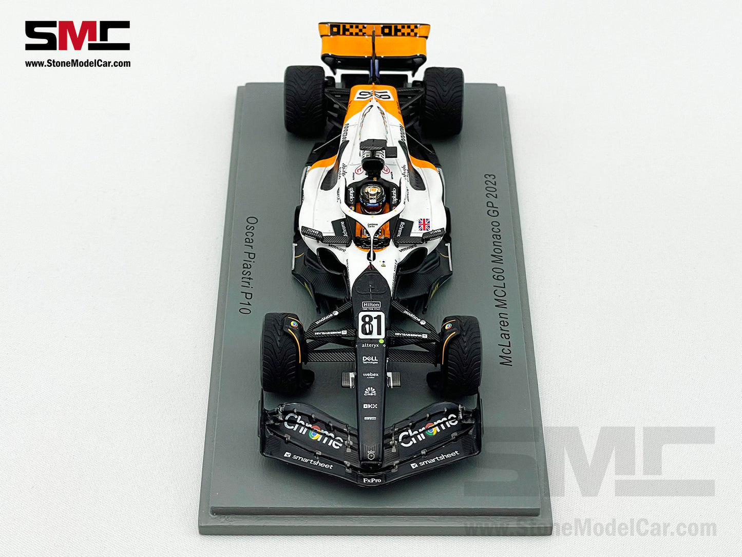 McLaren F1 MCL60 #81 Oscar Piastri 10th Monaco GP 2023 Triple Crown Livery Spark 1:43 S8584