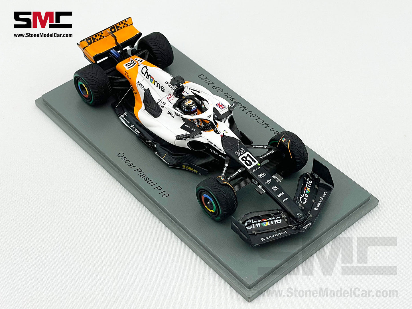 McLaren F1 MCL60 #81 Oscar Piastri 10th Monaco GP 2023 Triple Crown Livery Spark 1:43 S8584