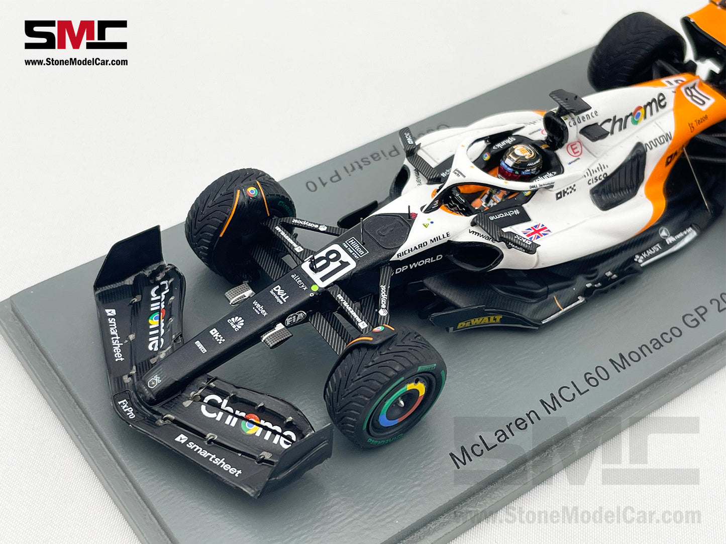 McLaren F1 MCL60 #81 Oscar Piastri 10th Monaco GP 2023 Triple Crown Livery Spark 1:43 S8584