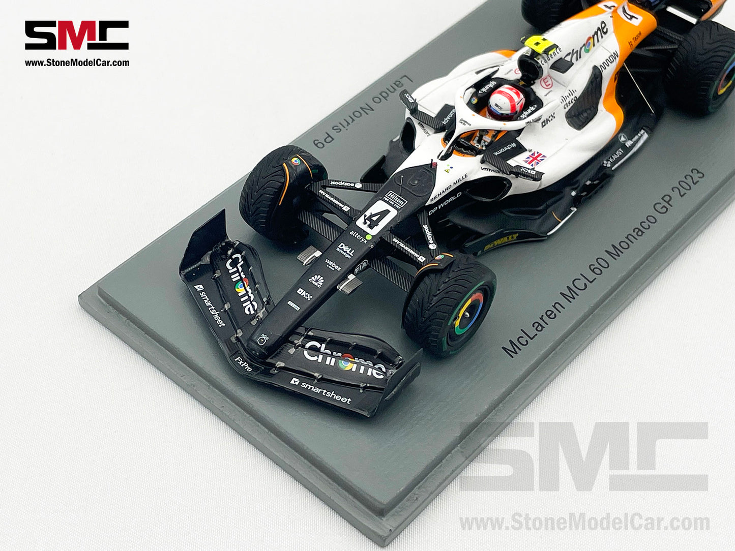 McLaren F1 MCL60 #4 Lando Norris 9th Monaco GP 2023 Triple Crown Livery Spark 1:43 S8583