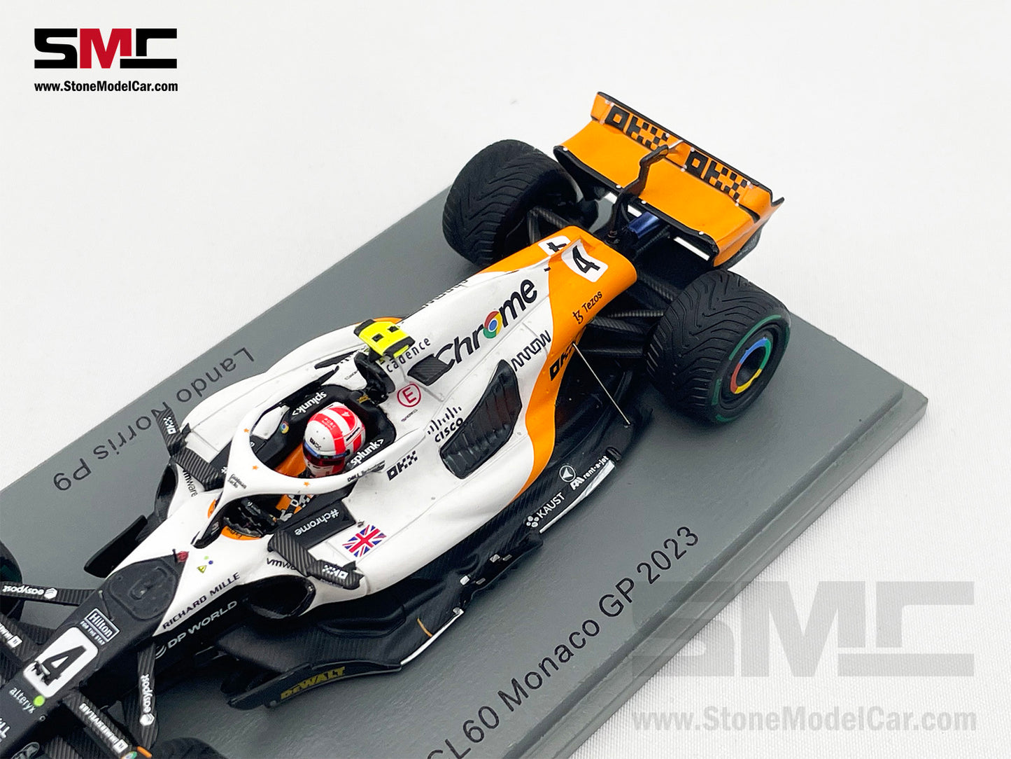 McLaren F1 MCL60 #4 Lando Norris 9th Monaco GP 2023 Triple Crown Livery Spark 1:43 S8583