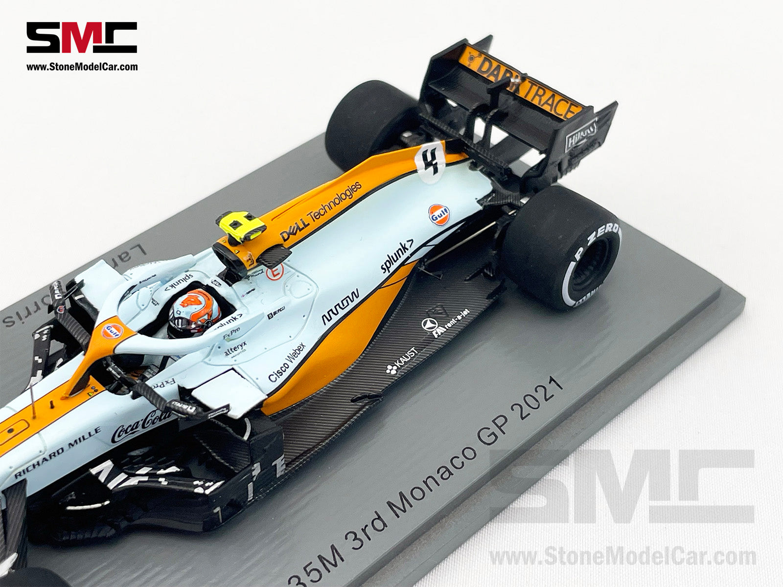 Mclaren F1 MCL35M #4 Lando Norris Monaco 2021 Podium Gulf Livery 1:43 Spark  S7679