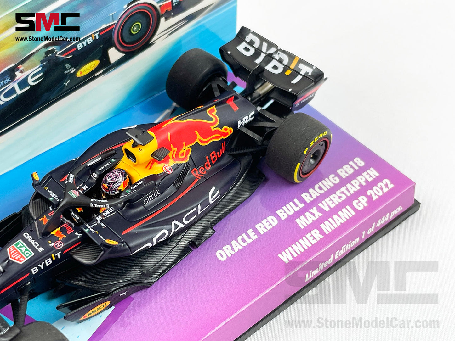 2022 World Champion Red Bull F1 RB18 Max Verstappen US Miami 1:43 MINICHAMPS