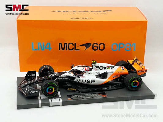 McLaren F1 MCL60 #4 Lando Norris 9th Monaco GP 2023 Special Livery 1:18 MINICHAMPS