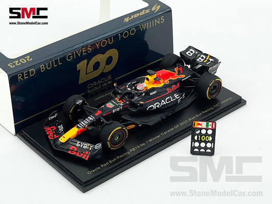 Red Bull F1 100th Win RB19 #1 Max Verstappen Winner Canada GP 2023 World Champion Spark 1:43 S8596