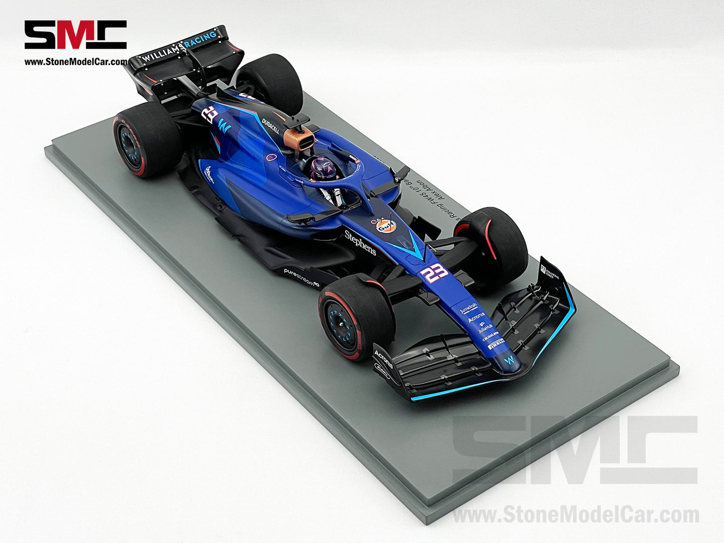 Williams F1 FW45 #23 Alexander Albon 10th Bahrain GP 2023 1:18 Spark 18S950