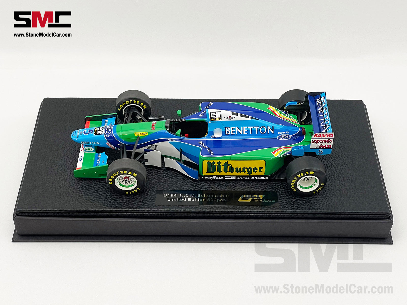 Benetton F1 B194 #5 Michael Schumacher 1994 World Champion 1:18 GP Rep –  Stone Model