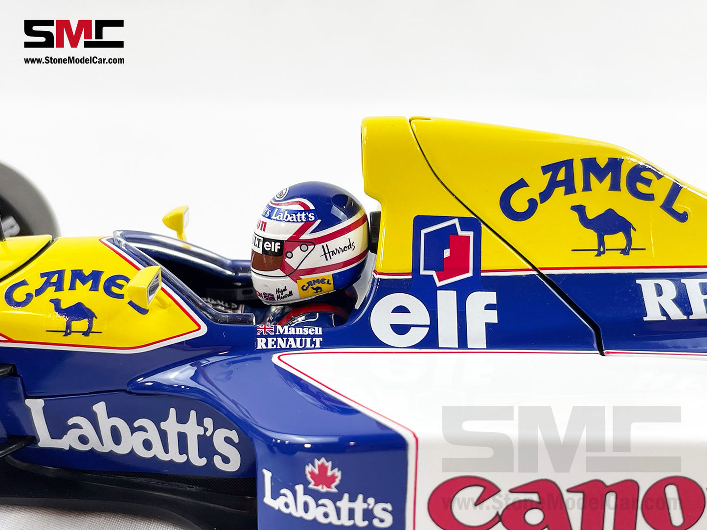 Williams F1 FW14B #5 Nigel Mansell 1992 World Champion 1:18 MINICHAMPS w CAMEL Decal