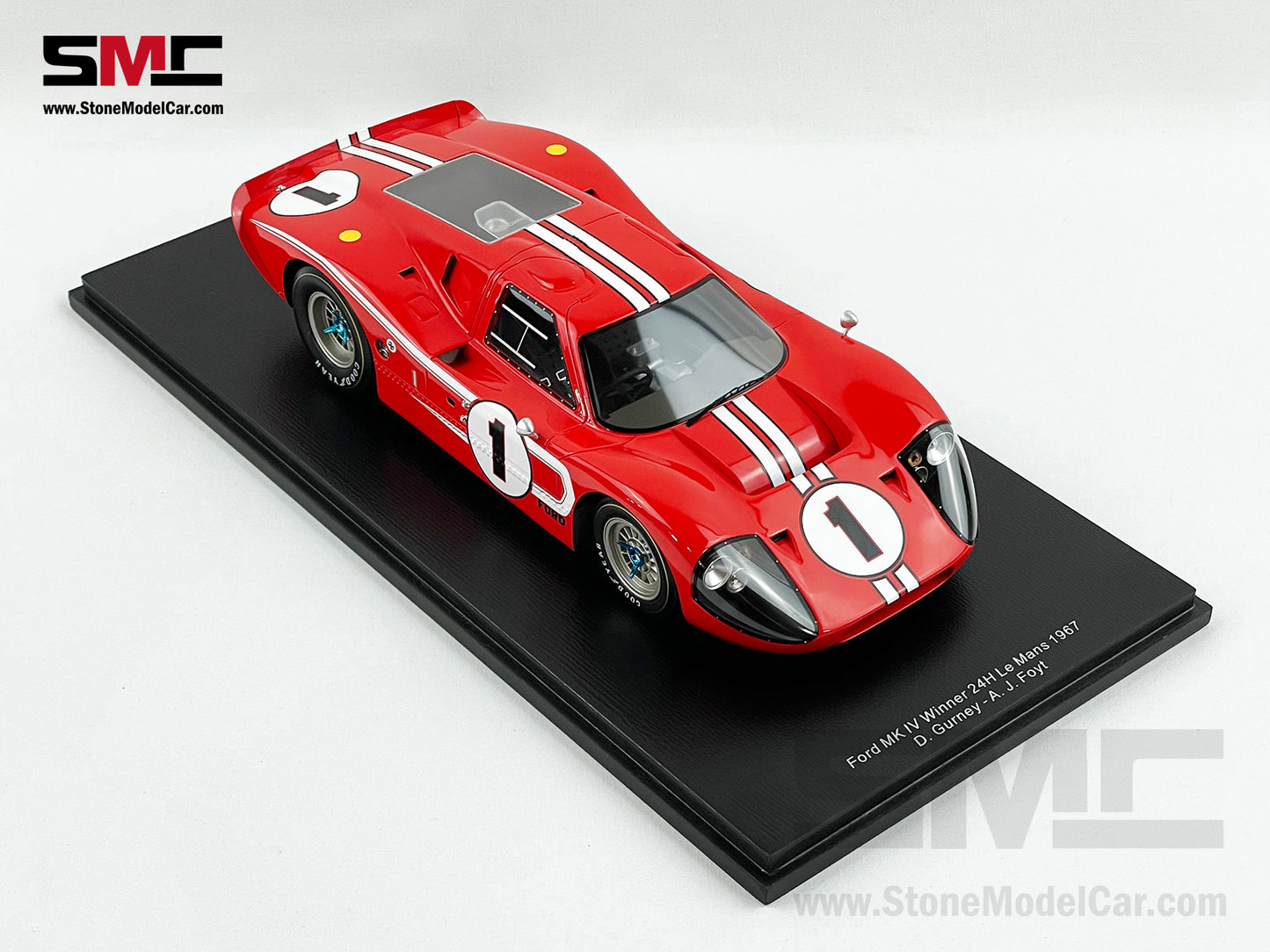 24h Le Mans 1967 Winner Shelby American #1 Ford GT40 MK IV 1:18 Spark 18LM67