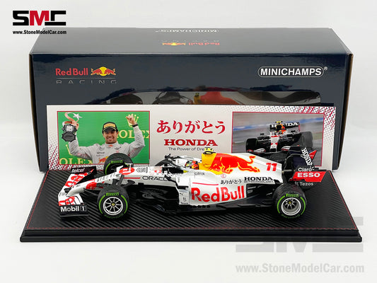 Red Bull F1 RB16B #11 Sergio Perez Turkish 2021 Special Livery 1:18 Minichamps with Case