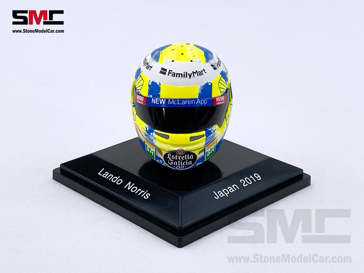 Mclaren F1 MCL34 #4 Lando Norris Japan GP 2019 Spark 1:8 Miniature Helmet Model