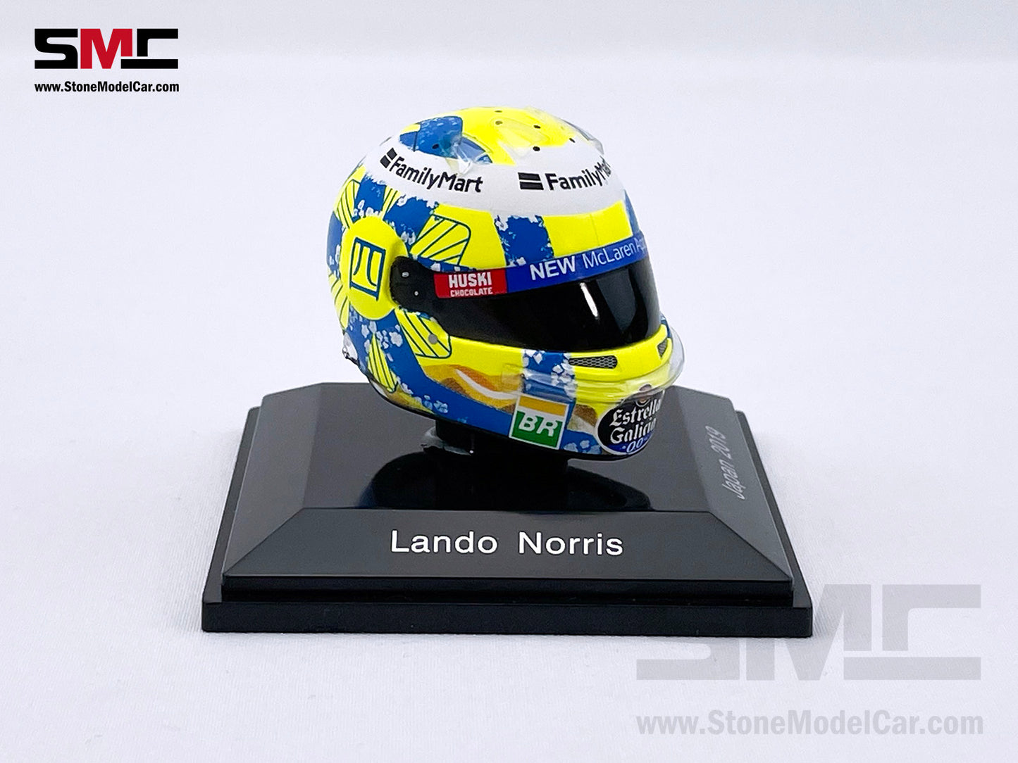 Mclaren F1 MCL34 #4 Lando Norris Japan GP 2019 Spark 1:8 Miniature Helmet Model