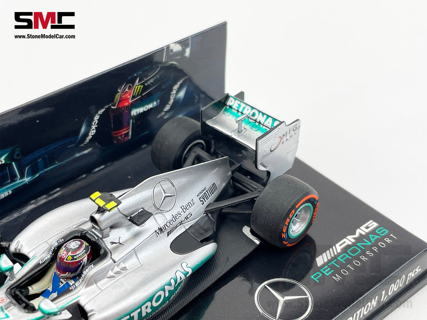 Mercedes F1 W04 #10 World Champion Lewis Hamilton United States GP 2013 1:43 MINICHAMPS Special