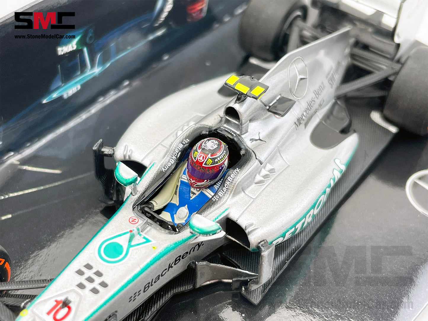 Mercedes F1 W04 #10 World Champion Lewis Hamilton United States GP 2013 1:43 MINICHAMPS Special