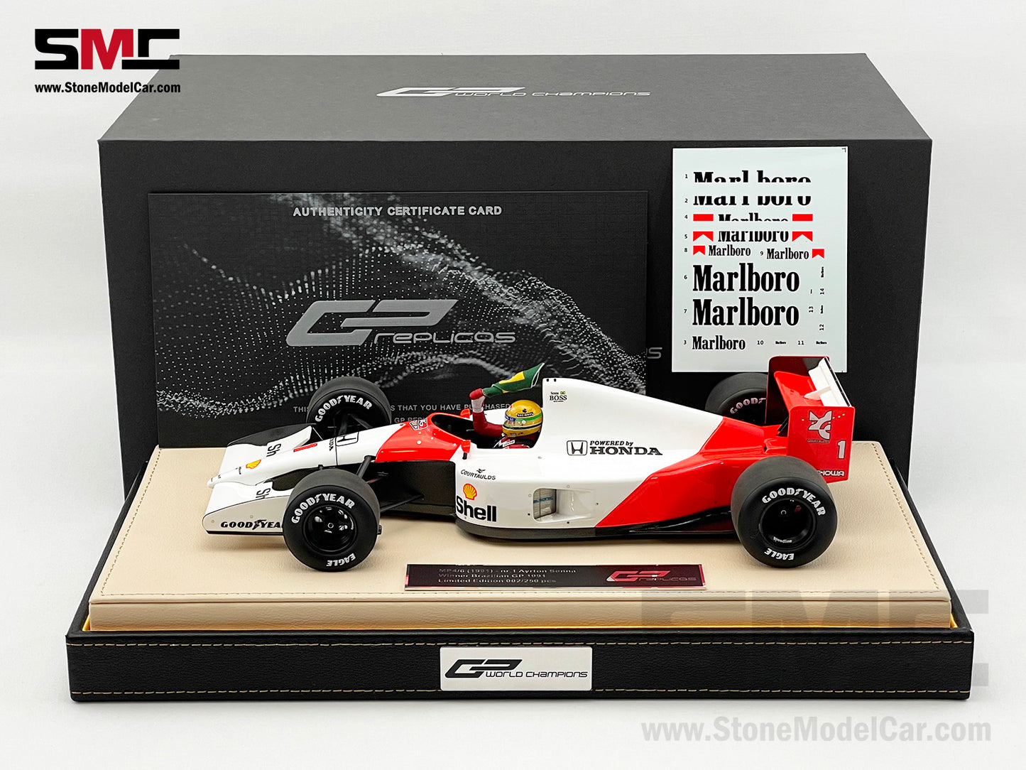 Mclaren F1 MP4/6 #1 Ayrton Senna Brazil GP 1991 World Champion 1:18 GP REPLICAS