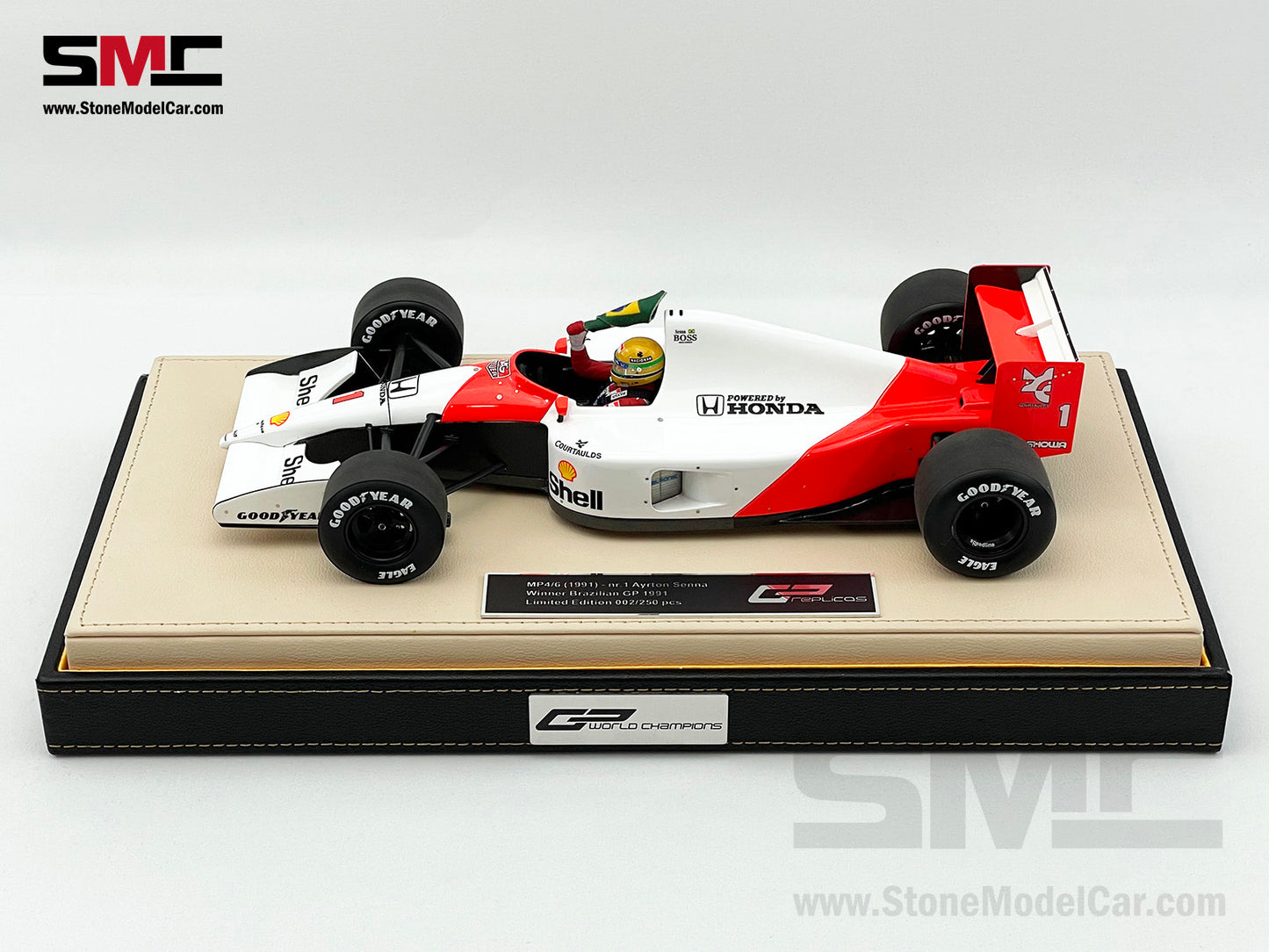 Mclaren F1 MP4/6 #1 Ayrton Senna Brazil GP 1991 World Champion 1:18 GP REPLICAS