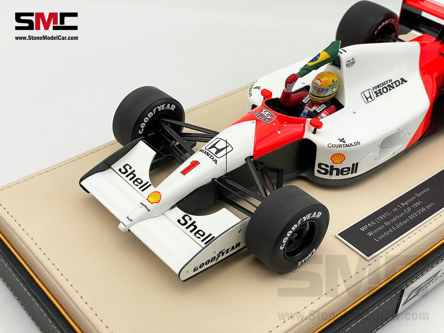 Mclaren F1 MP4/6 #1 Ayrton Senna Brazil GP 1991 World Champion 1:18 GP REPLICAS