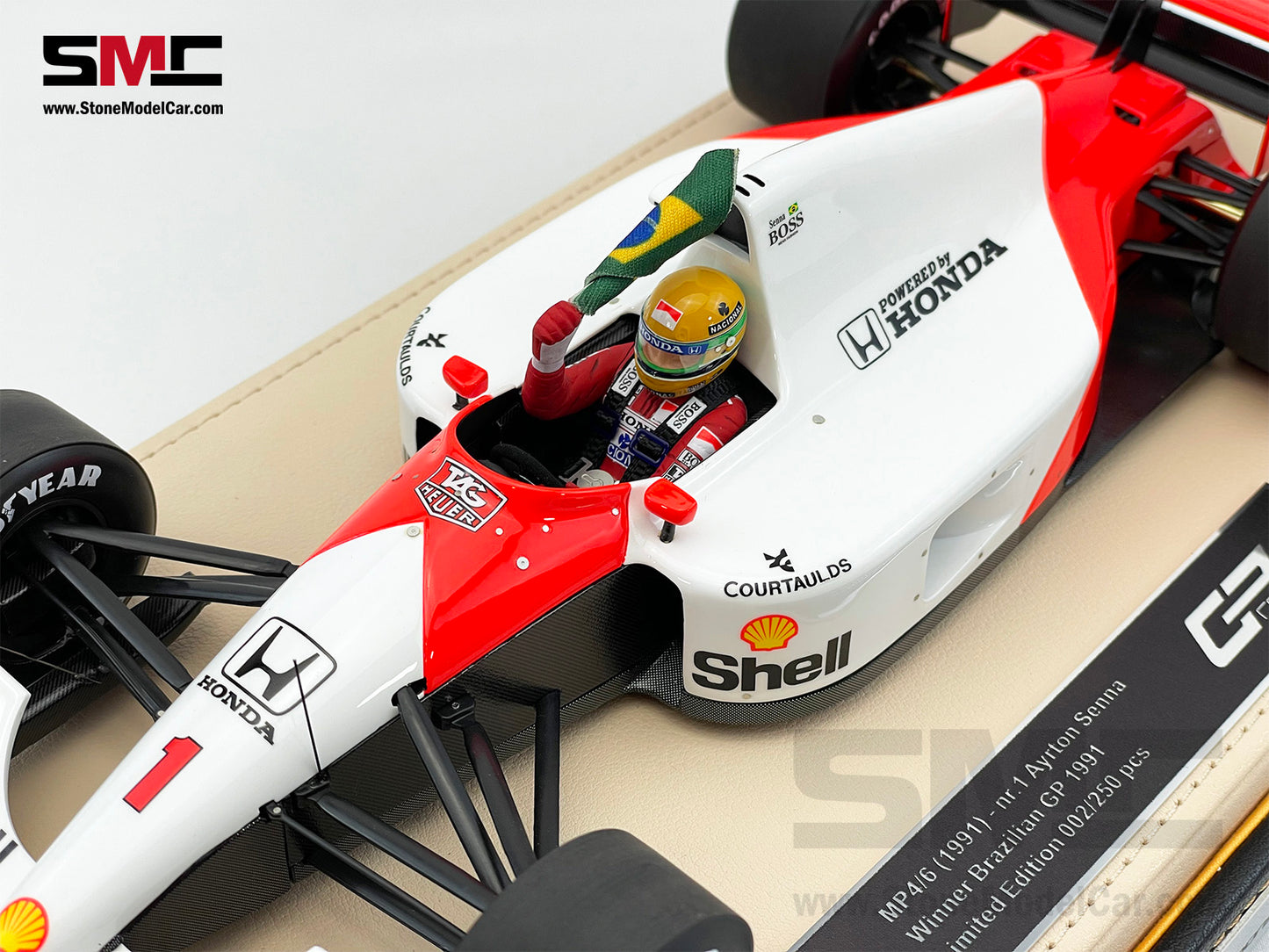 Mclaren F1 MP4/6 #1 Ayrton Senna Brazil GP 1991 World Champion 1:18 GP REPLICAS