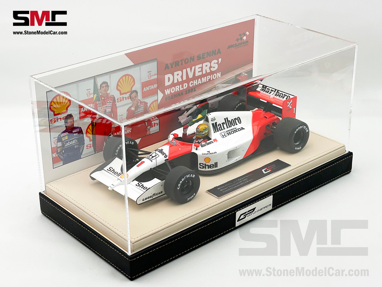 Mclaren F1 MP4/6 #1 Ayrton Senna Brazil GP 1991 World Champion 1:18 GP  REPLICAS