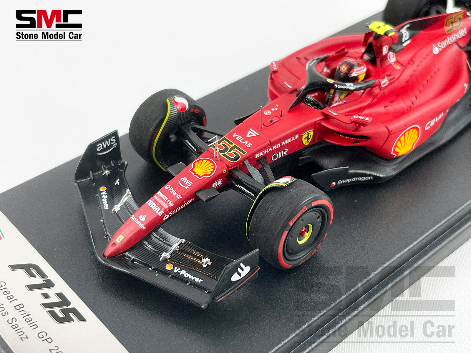 Ferrari F1 F1-75 #55 Carlos Sainz Great Britain GP 1st Win 2022 1:43  Looksmart