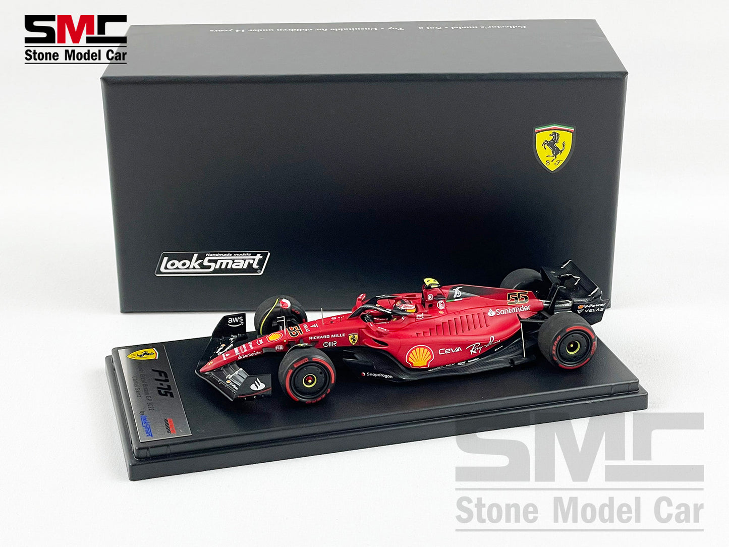 Ferrari F1 F1-75 #55 Carlos Sainz Great Britain GP 1st Win 2022 1:43 Looksmart