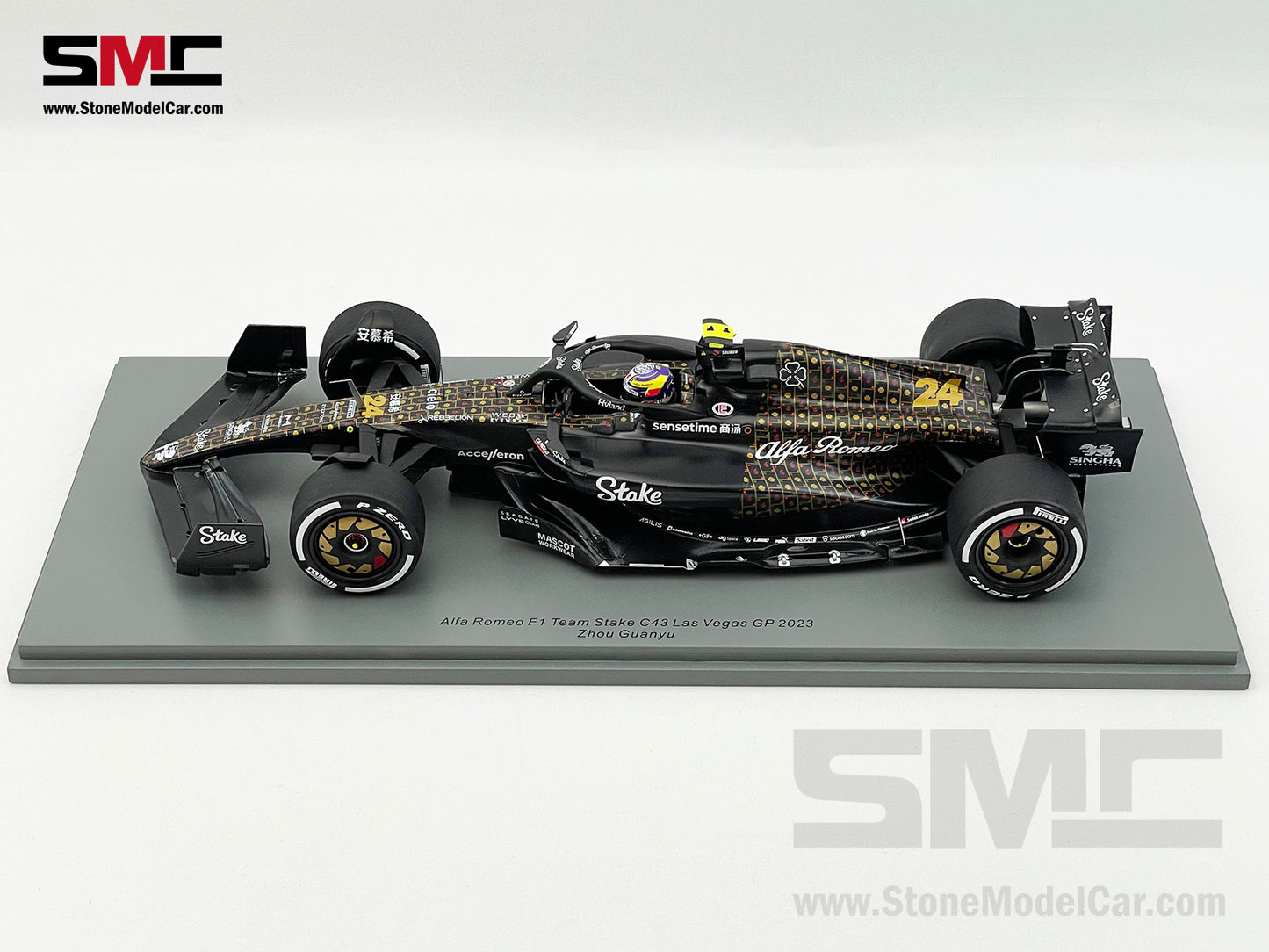 Alfa Romeo Sauber F1 C43 #24 Zhou Guanyu Las Vegas GP 2023 Spark 1:18 18S974