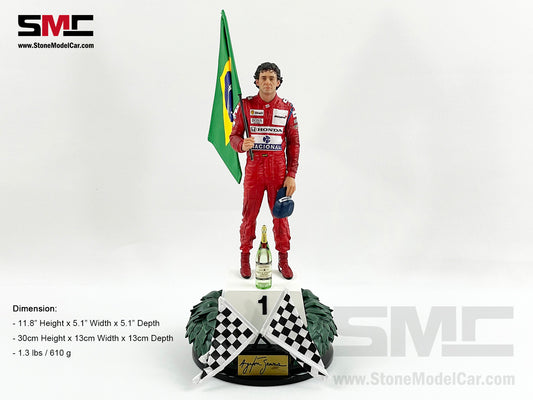 Mclaren F1 MP4/6 #1 Ayrton Senna Brazil GP 1991 World Champion Iron Studios 1:10 Figure