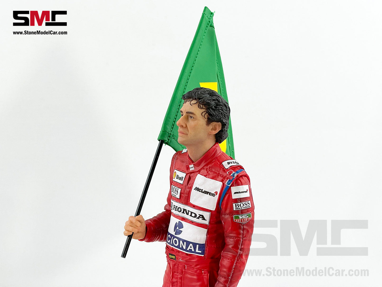 Mclaren F1 MP4/6 #1 Ayrton Senna Brazil GP 1991 World Champion Iron Studios 1:10 Figure