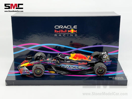 Red Bull F1 RB19 #1 Max Verstappen Winner US Miami GP 2023 World Champion 1:18 MINICHAMPS Gift