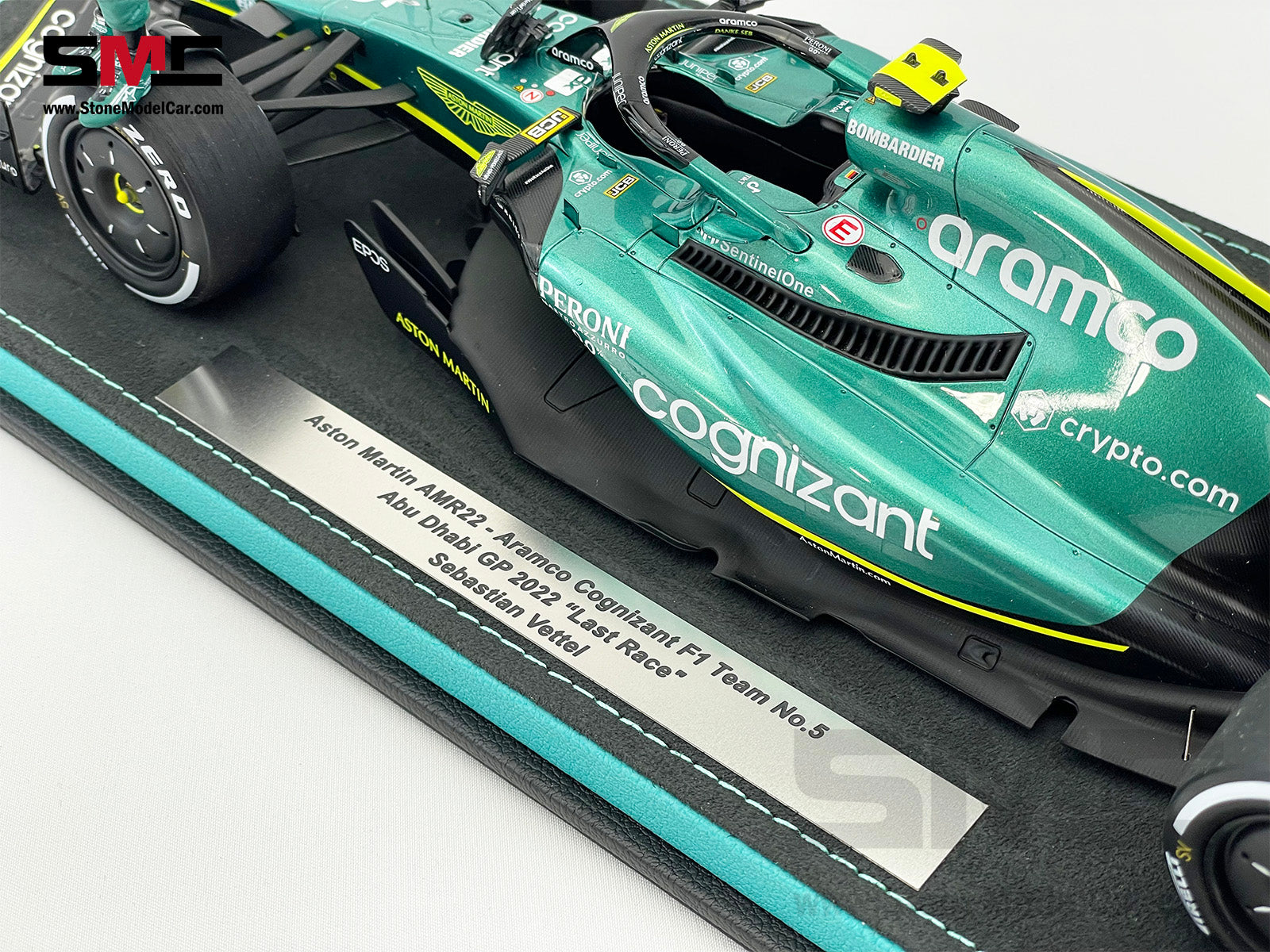 Aston Martin F1 AMR22 #5 Sebastian Vettel Abu Dhabi GP 2022 Last Race –  Stone Model