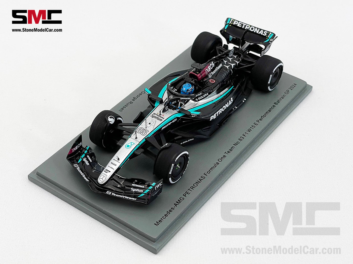 Mercedes F1 W15 E Performance #63 George Russell Bahrain GP 2024 Spark 1:43 S9514