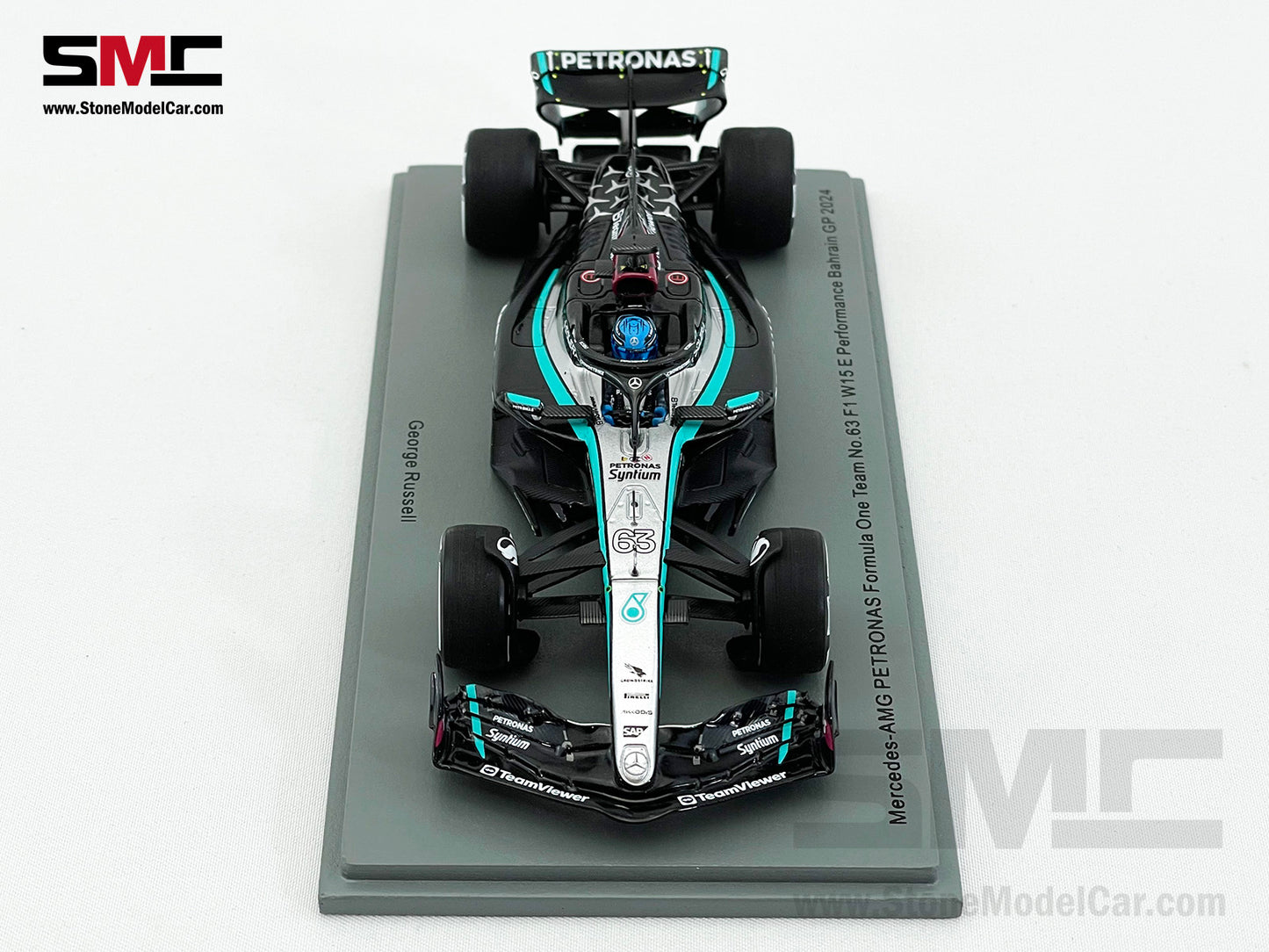 Mercedes F1 W15 E Performance #63 George Russell Bahrain GP 2024 Spark 1:43 S9514