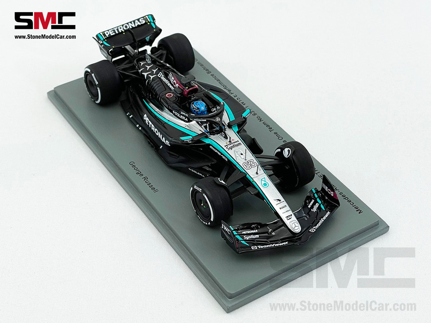 Mercedes F1 W15 E Performance #63 George Russell Bahrain GP 2024 Spark 1:43 S9514