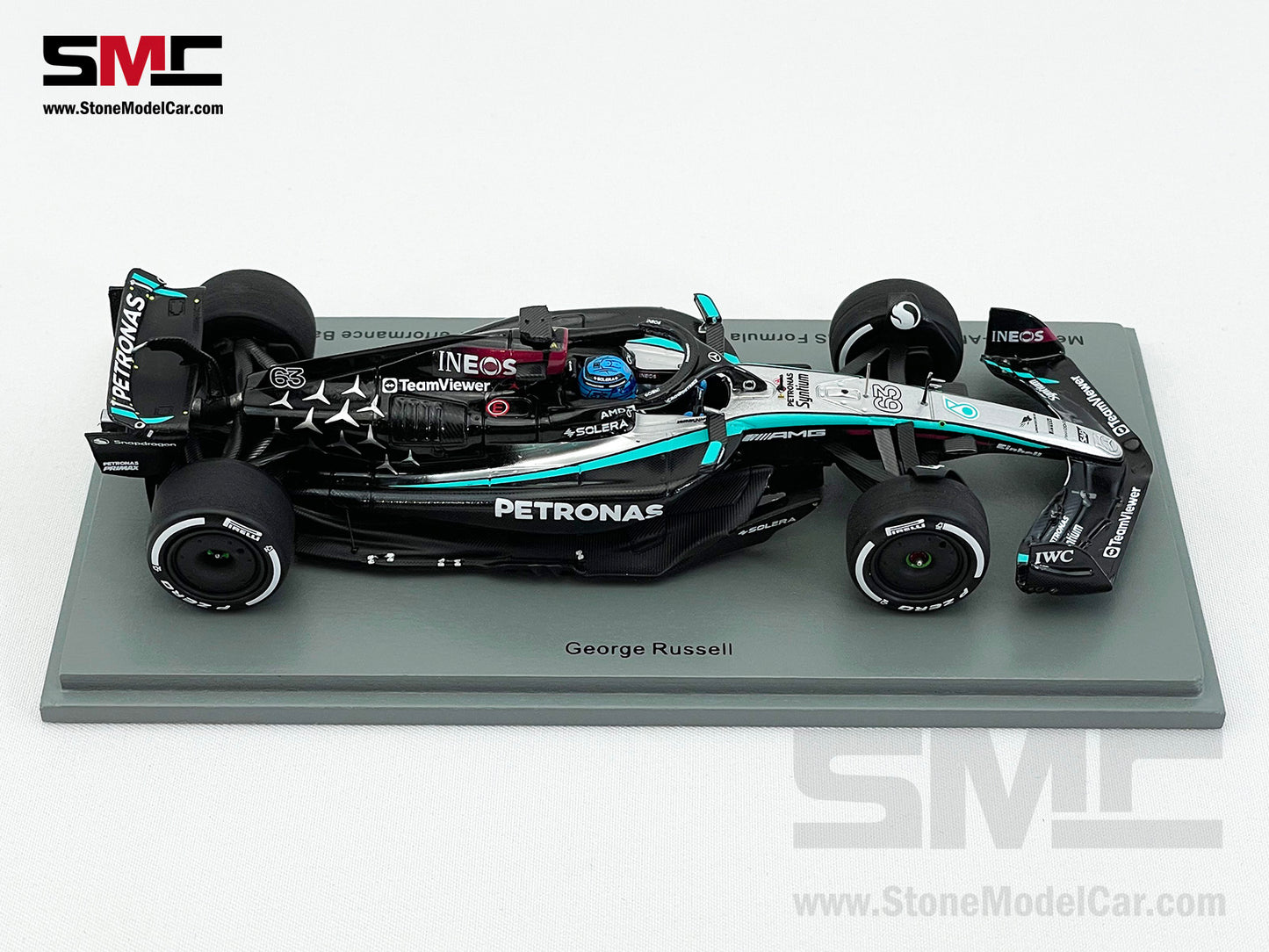 Mercedes F1 W15 E Performance #63 George Russell Bahrain GP 2024 Spark 1:43 S9514