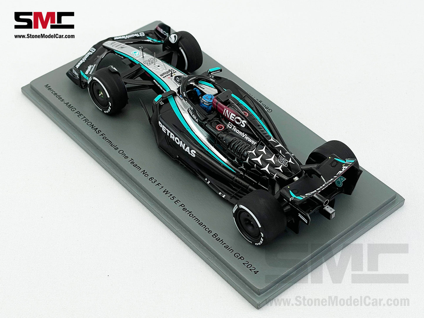 Mercedes F1 W15 E Performance #63 George Russell Bahrain GP 2024 Spark 1:43 S9514