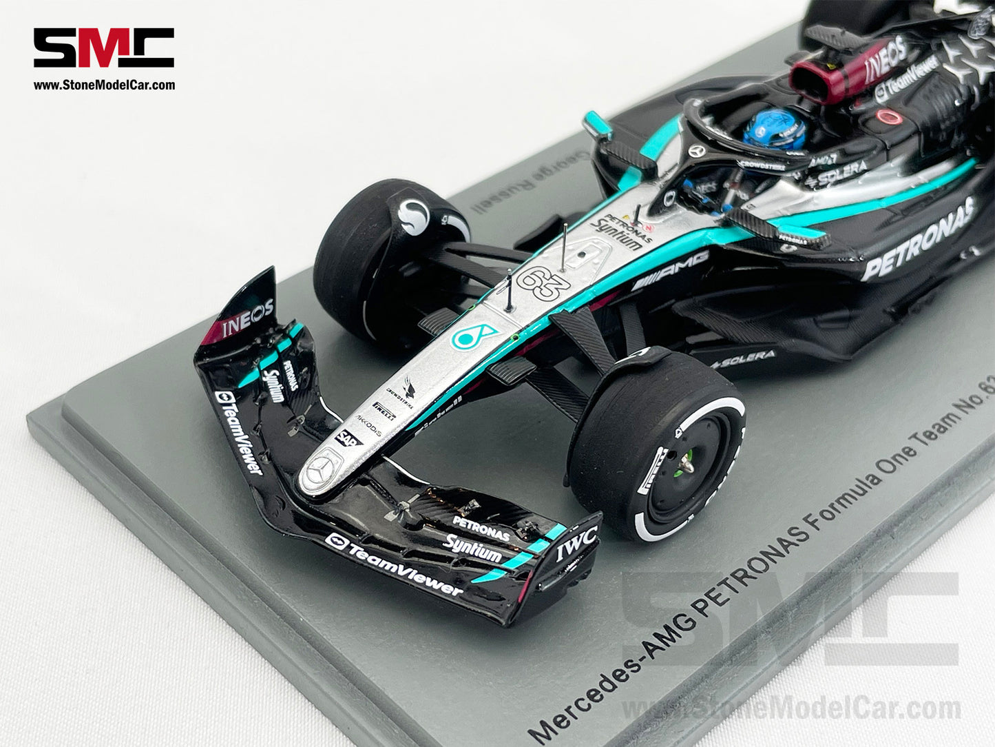 Mercedes F1 W15 E Performance #63 George Russell Bahrain GP 2024 Spark 1:43 S9514