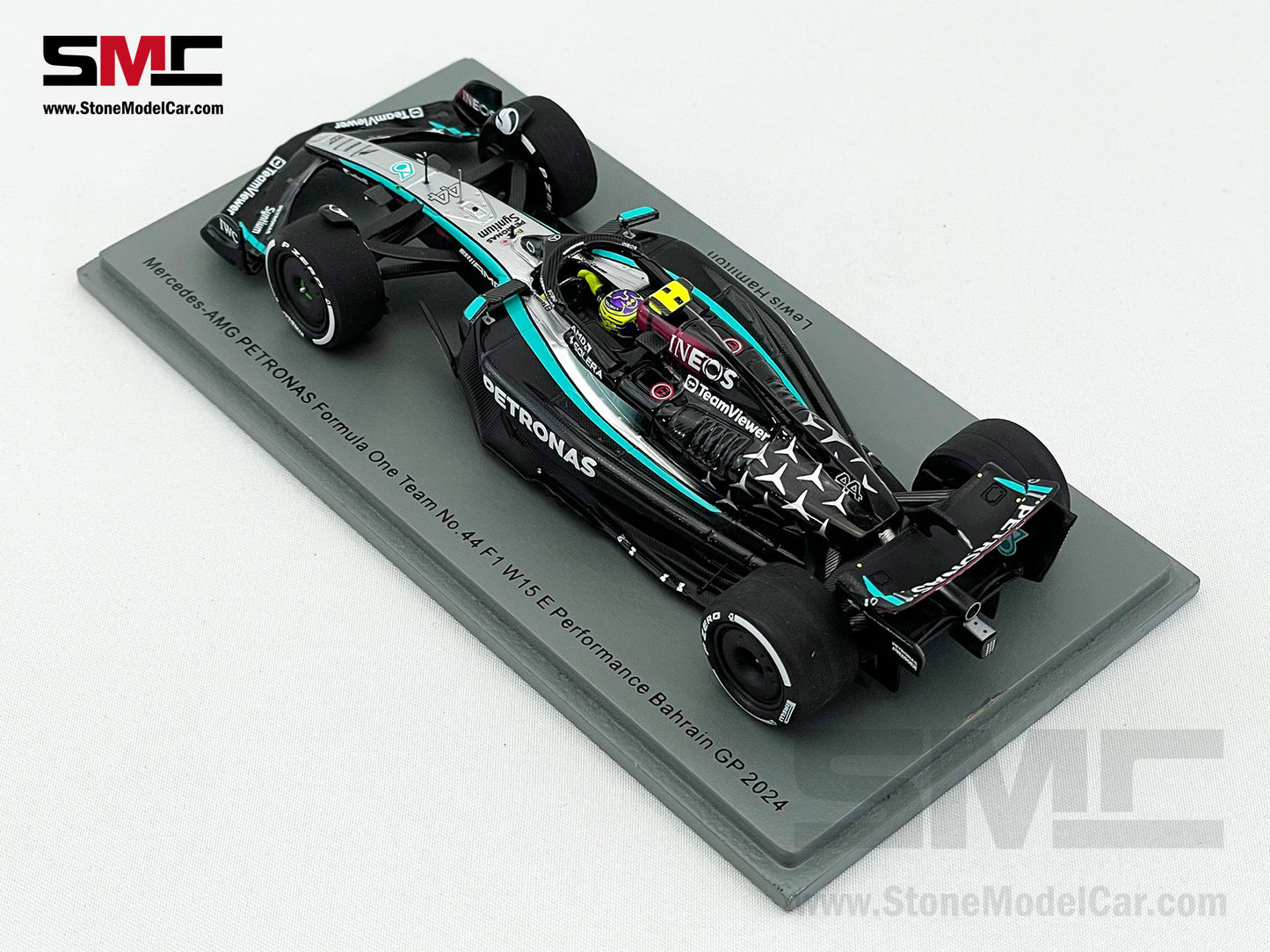 Mercedes F1 W15 E Performance #44 Lewis Hamilton Bahrain GP 2024 Spark 1:43 S9513