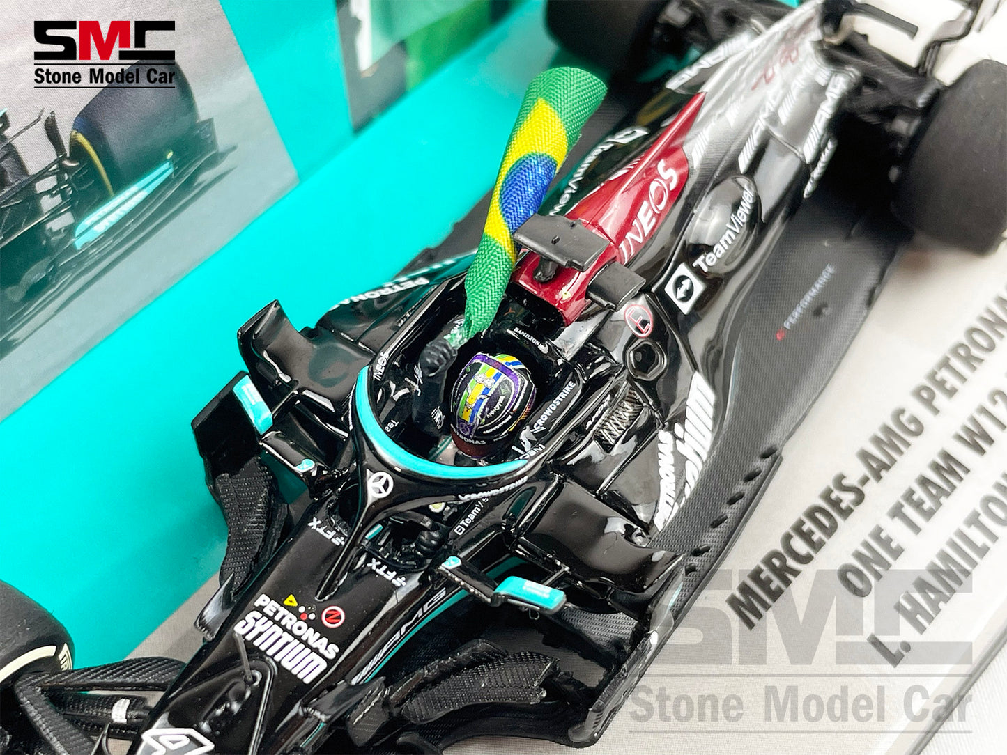 Mercedes AMG F1 W12 #44 Lewis Hamilton Brazil GP 2021 1:43 Minichamps