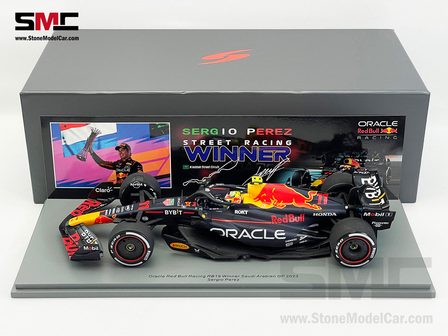 Red Bull F1 RB19 #11 Sergio Perez Winner Saudi Arabian GP 2023 Spark 1:18 18S885