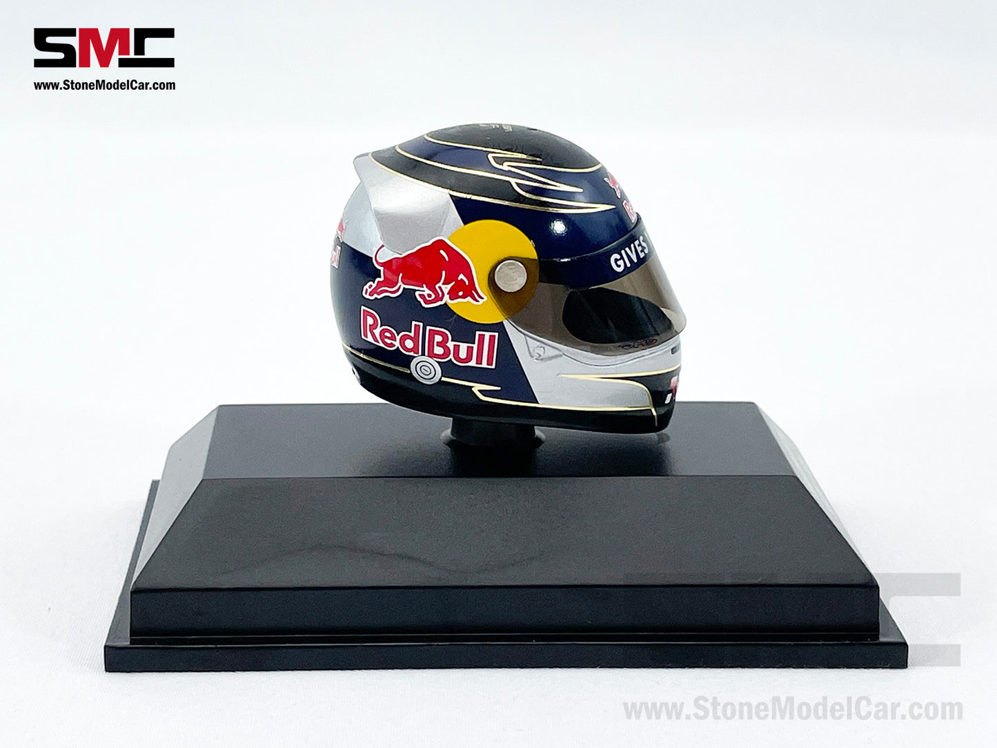 Red Bull F1 RB5 #15 Sebastian Vettel Japan GP Suzuka 2009 MINICHAMPS 1:8 Miniature Helmet