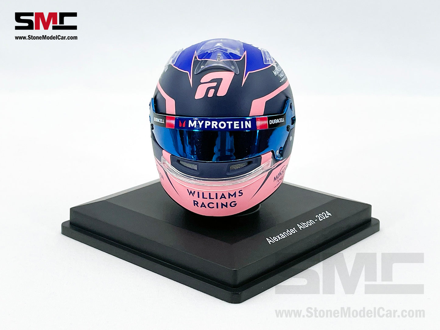 Williams F1 FW46 #23 Alexander Albon Year 2024 Spark 1:5 Miniature Helmet