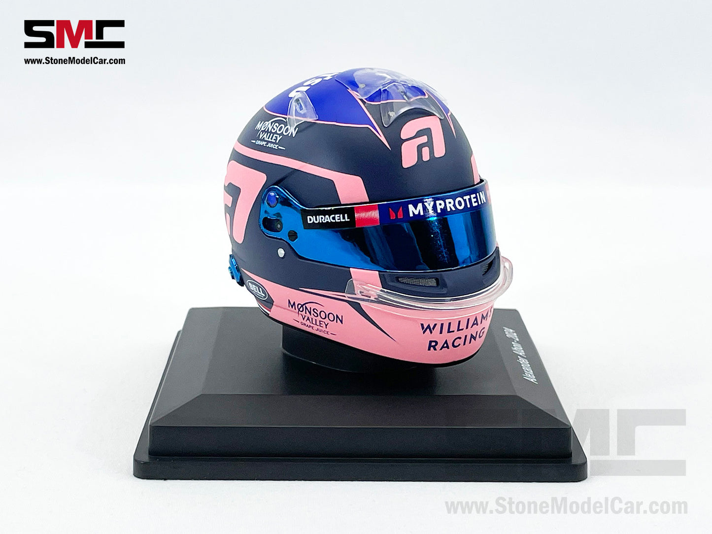 Williams F1 FW46 #23 Alexander Albon Year 2024 Spark 1:5 Miniature Helmet