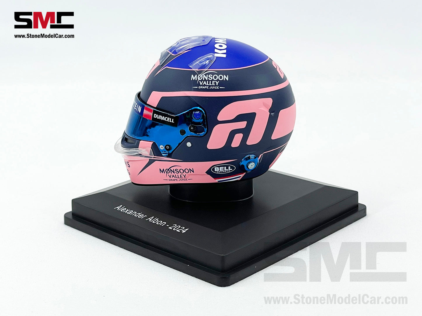 Williams F1 FW46 #23 Alexander Albon Year 2024 Spark 1:5 Miniature Helmet