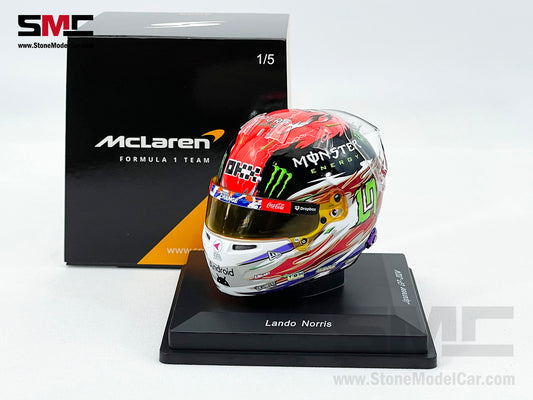 McLaren F1 MCL38 #4 Lando Norris Japanese GP 2024 Special Livery Spark 1:5 Miniature Helmet